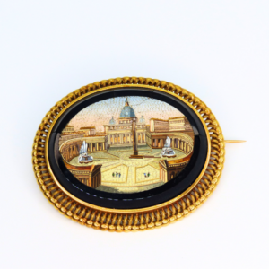 Broche peinture sur émaille