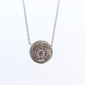 Collier rose de diamants