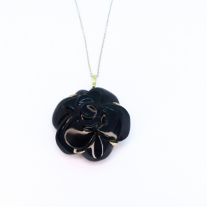 Collier onyx rose