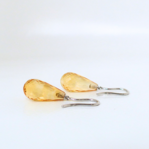 Boucles d'oreilles citrine