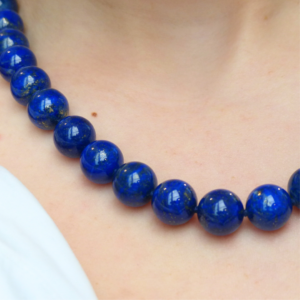 Collier de perle lapis Lazuli