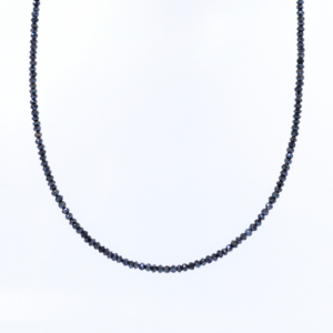 Collier perle diamants noirs