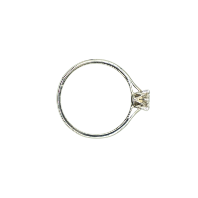 BAGUE SOLITAIRE DIAMANT EN OR GRIS – Image 5