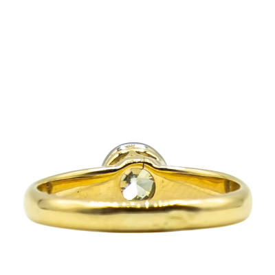 BAGUE SOLITAIRE OR JAUNE DIAMANT – Image 3