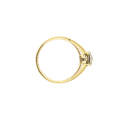 BAGUE SOLITAIRE OR JAUNE DIAMANT – Image 4