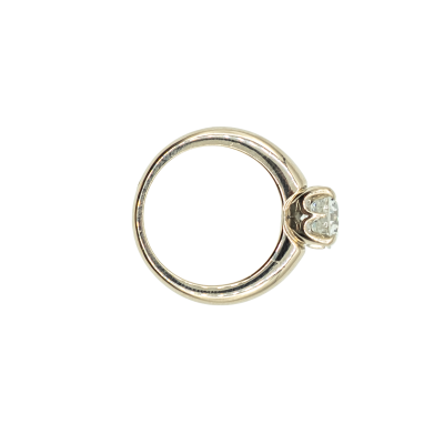 BAGUE SOLITAIRE DIAMANT EN OR GRIS – Image 4