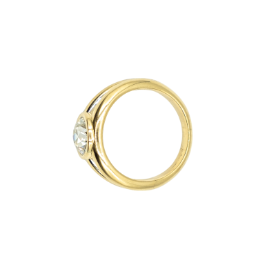 BAGUE EN OR ET DIAMANT SOLITAIRE – Image 4