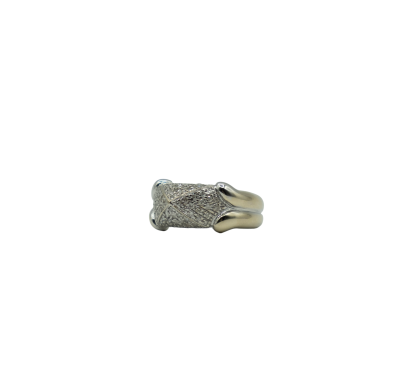 BAGUE PAVAGE EN OR GRIS ET DIAMANTS – Image 2