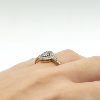 BAGUE OR BLANC ET DIAMANTS – Image 5