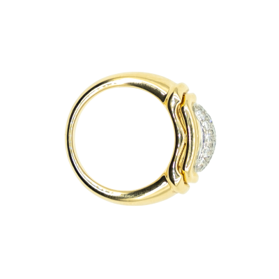BAGUE EN OR JAUNE ET DIAMANTS – Image 3