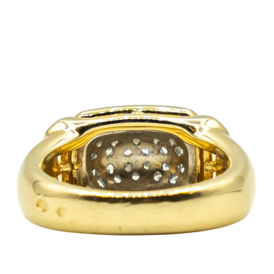 BAGUE EN OR JAUNE ET DIAMANTS – Image 4