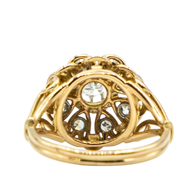 BAGUE EN OR JAUNE ET DIAMANTS – Image 3