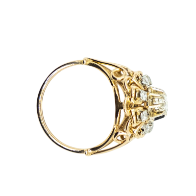 BAGUE EN OR JAUNE ET DIAMANTS – Image 5