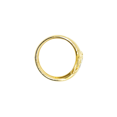 BAGUE "SERPENT" EN OR JAUNE ET DIAMANTS – Image 4