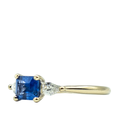 BAGUE OR GRIS SAPHIR DIAMANTS – Image 2