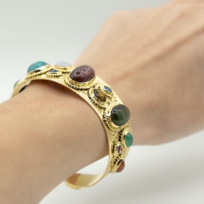 BRACELET JONC PIERRES DE COULEURS – Image 6