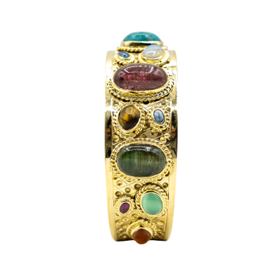 BRACELET JONC PIERRES DE COULEURS – Image 3