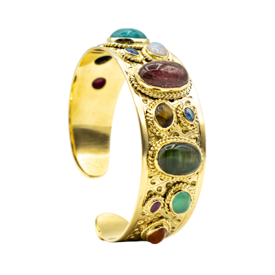BRACELET JONC PIERRES DE COULEURS – Image 4
