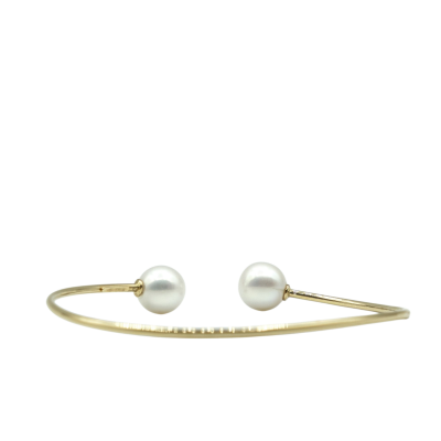 BRACELET EN OR JAUNE ET PERLES – Image 2