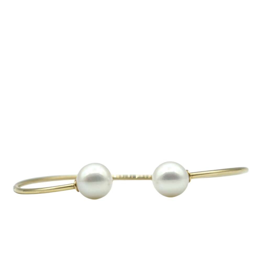 BRACELET EN OR JAUNE ET PERLES