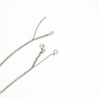 COLLIER EN OR GRIS ET PENDENTIF CŒUR DIAMANTS – Image 5