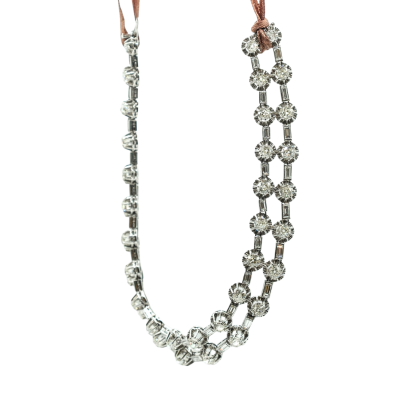 COLLIER MULTI-RANG EN PLATINE ET DIAMANTS – Image 2