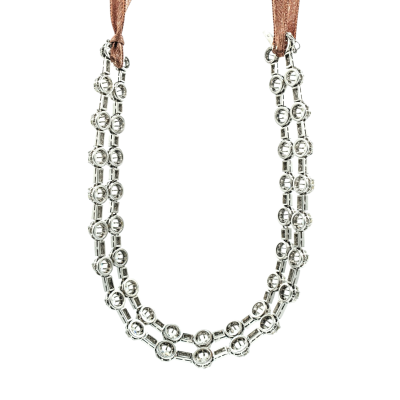 COLLIER MULTI-RANG EN PLATINE ET DIAMANTS – Image 3