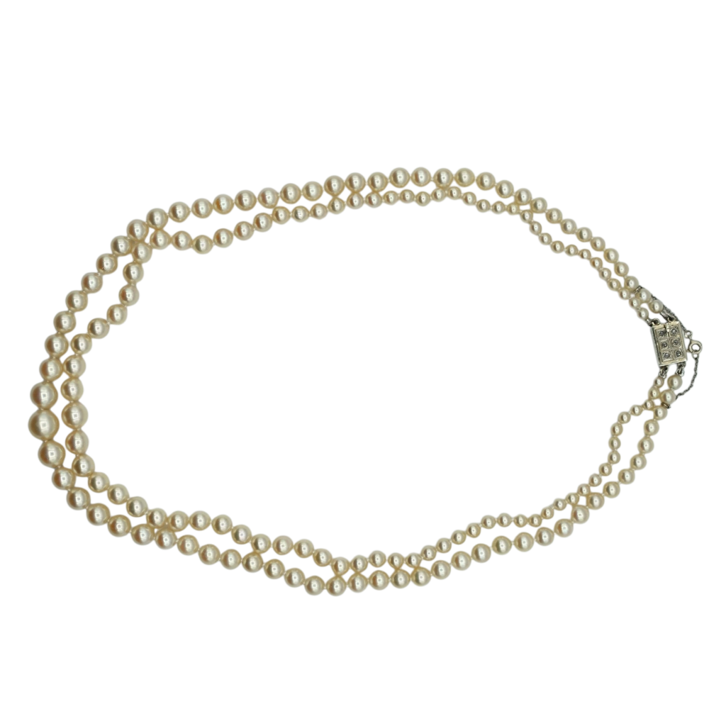 COLLIER MUTLI-RANG PERLES D'EAU DOUCE