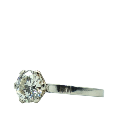 SOLITAIRE DIAMANT EN OR GRIS – Image 3