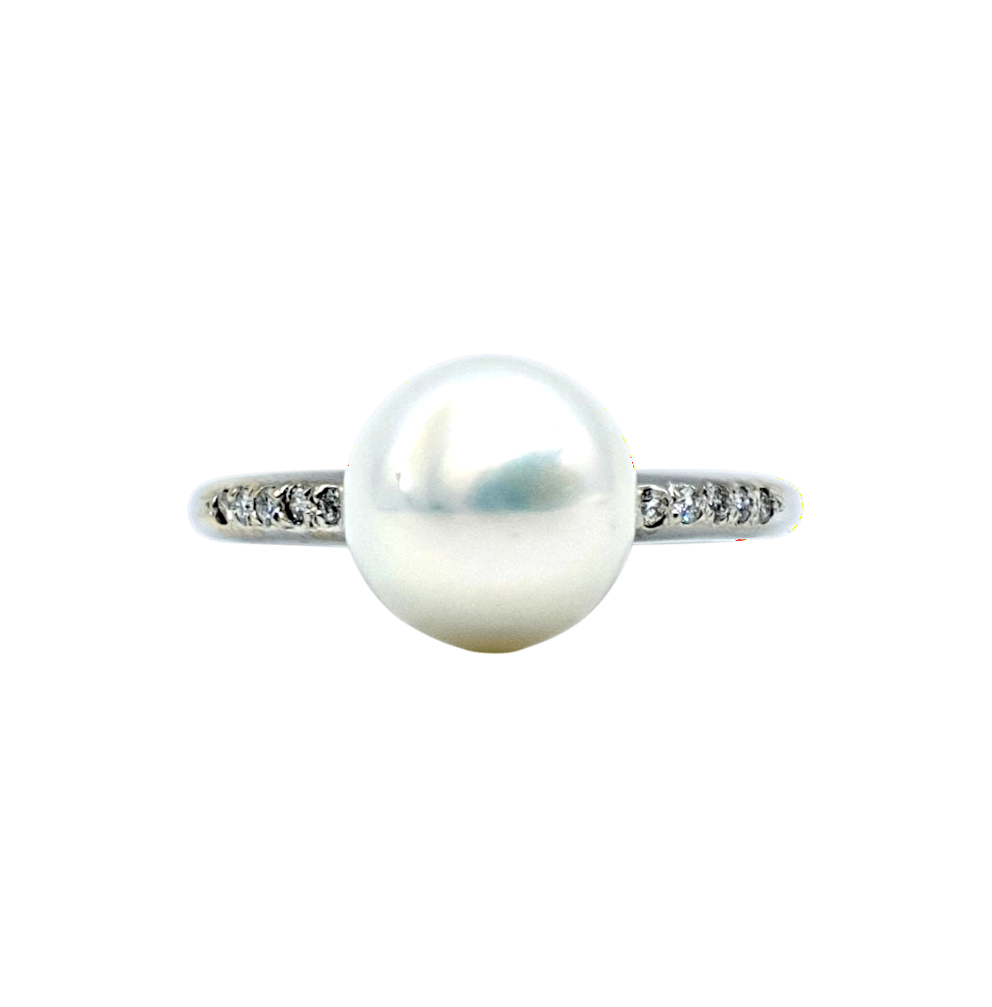 BAGUE PERLE EAU DOUCE DIAMANTS
