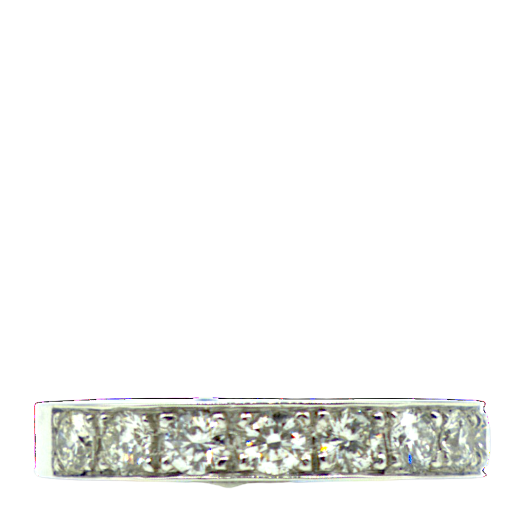 ALLIANCE DEMI TOUR EN OR GRIS ET DIAMANTS