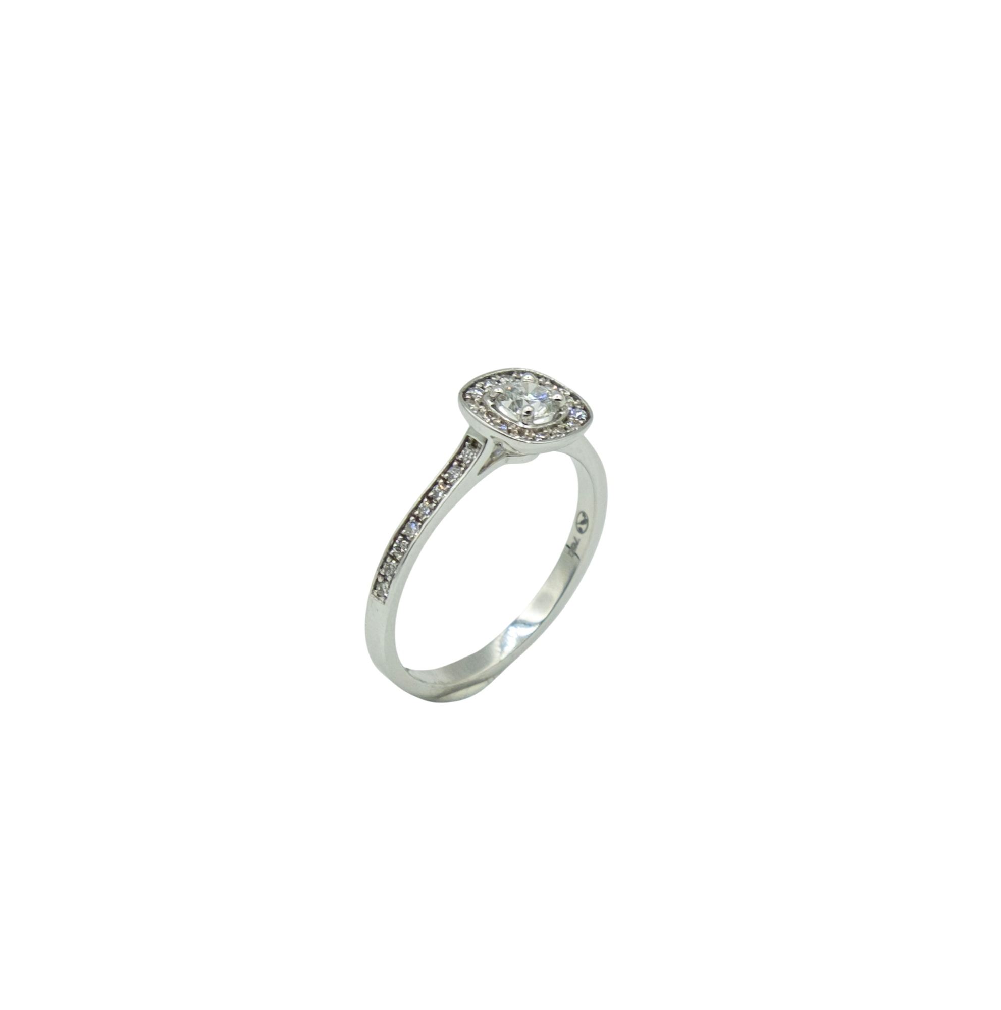 BAGUE ENTOURAGE OR GRIS DIAMANTS – Image 2