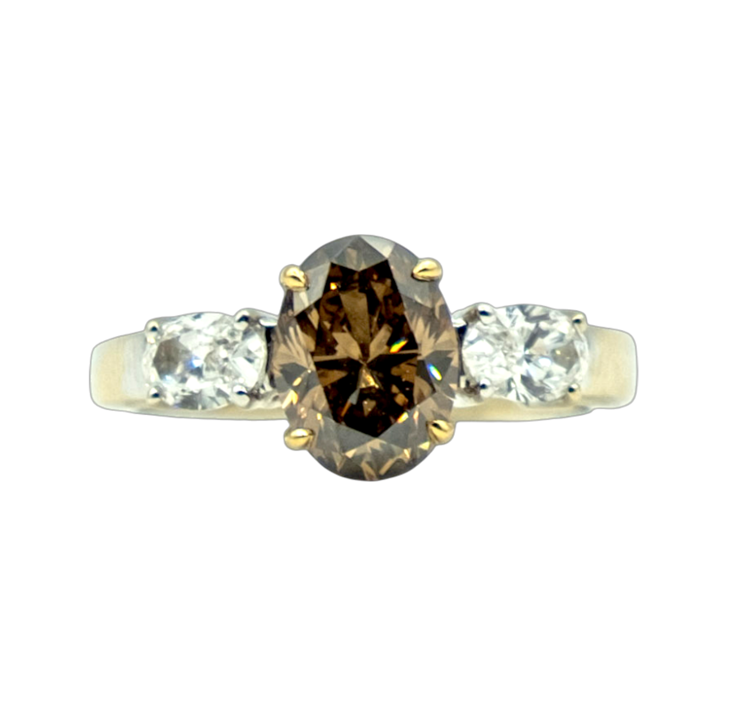 BAGUE OR GRIS DIAMANT COGNAC ET DIAMANTS