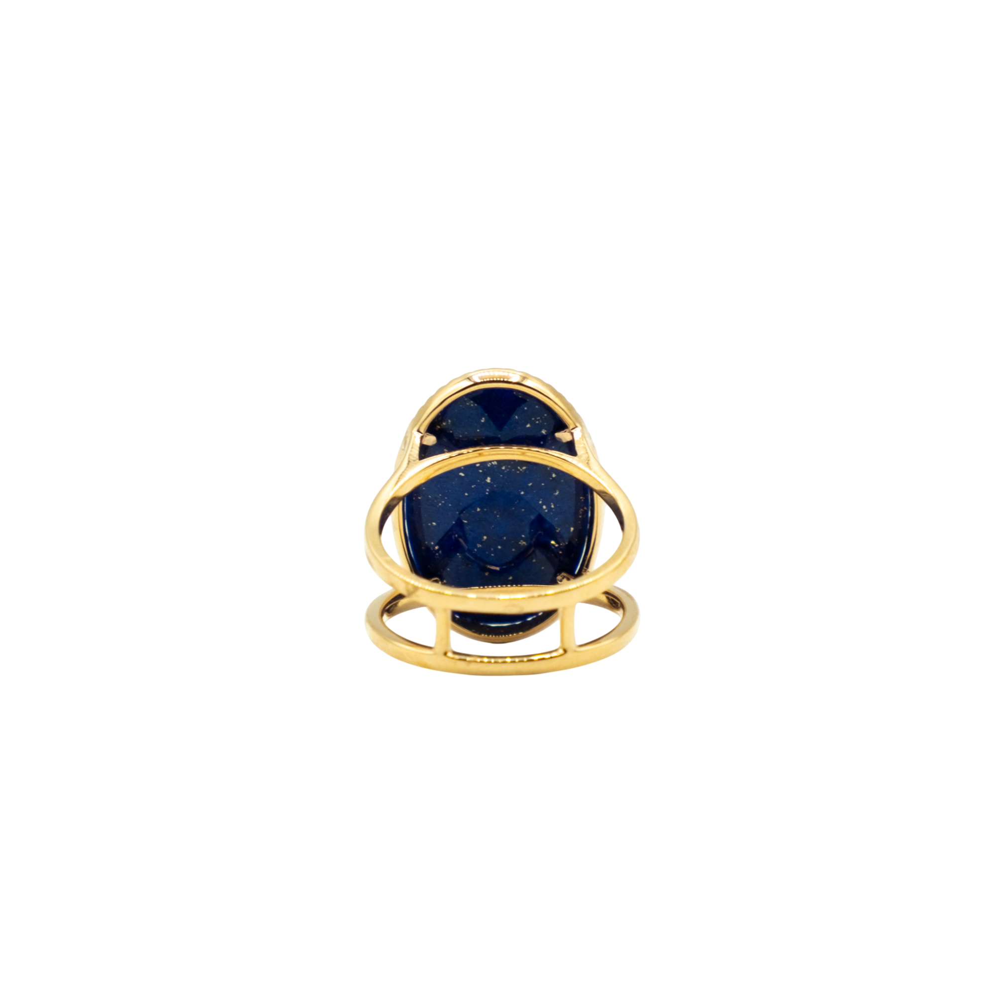 BAGUE OR ROSE LAPIS DIAMANTS – Image 3