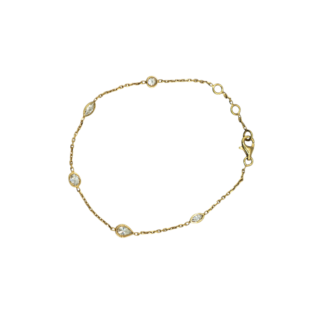 BRACELET OR JAUNE DIAMANTS