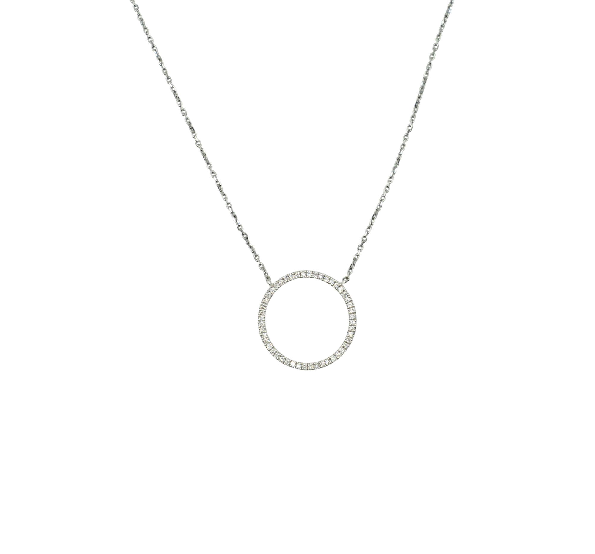 COLLIER OR GRIS ET MOTIF DIAMANTS