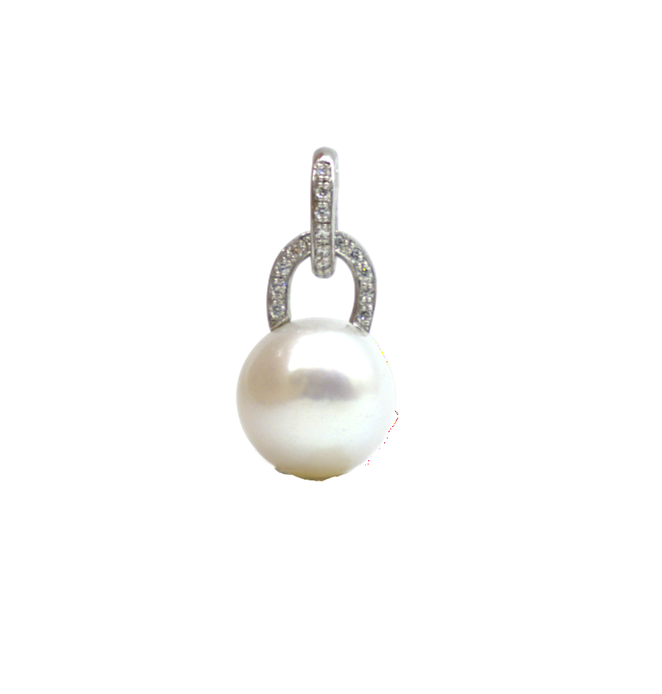 PENDENTIF EN OR GRIS PERLE D'EAU DOUCE SEUL