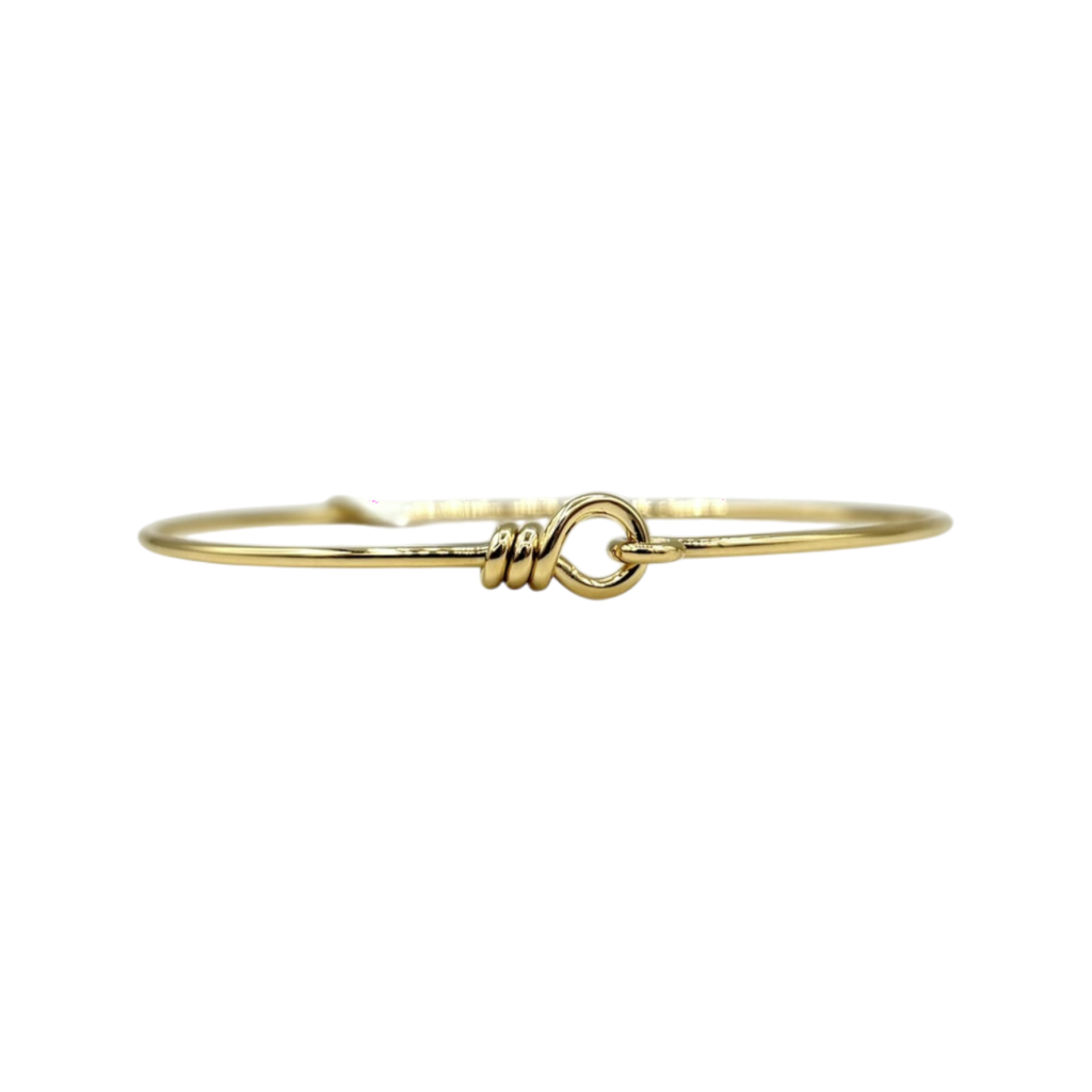 BRACELET JONC TOUT OR JAUNE 18KT