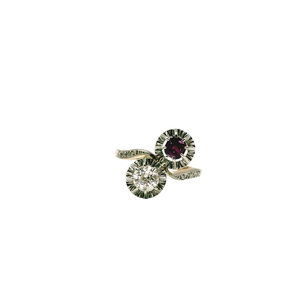 BAGUE TOI&MOI DIAMANT ET RUBIS